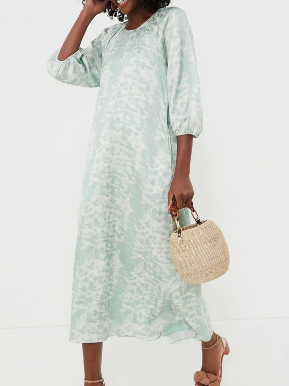 NWT Hyacinth House Seafoam Sullivan Maxi Dress sz L